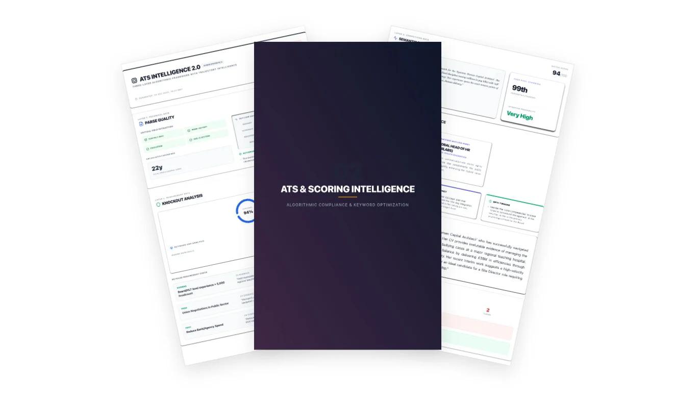 ATS Scoring and Intelligence Report Preview