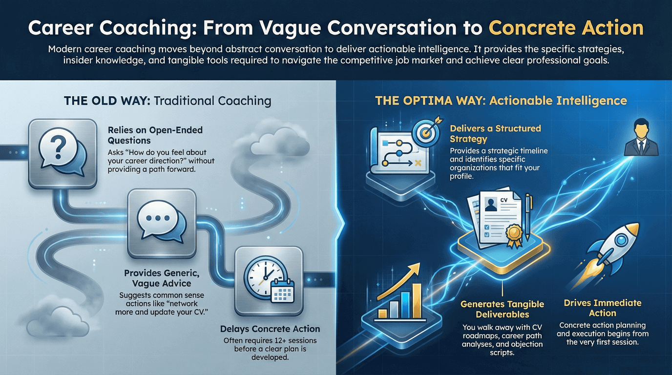 Career Coaching Comparison Infographic