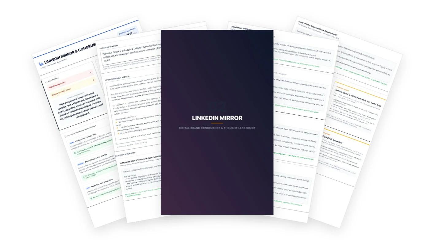 LinkedIn Brand Mirror Report Preview